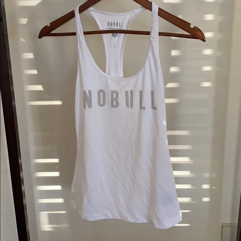 No Bull white tank